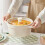 Enamel Ceramic Saucepan with Lid 2-Qt Induction Compatible 3