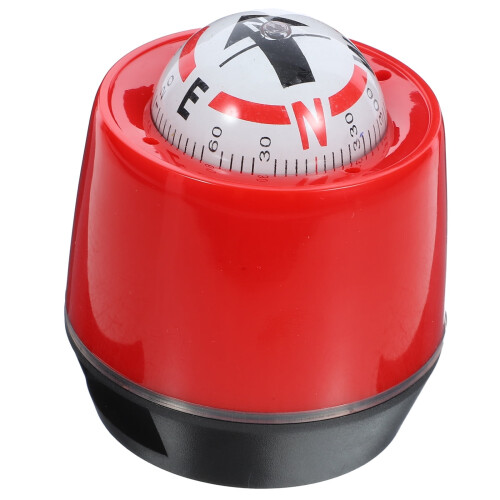 Marine Compass Dash Mount Car Compass 7.00X6.00X6.00CM Red