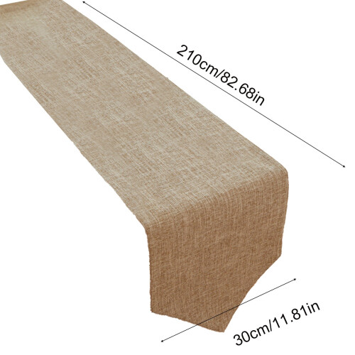 Khaki polyester tafelloper 30x210cm 2