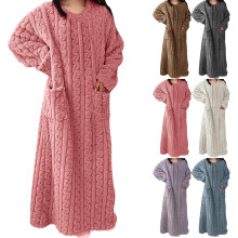 Camicia da notte RJDJ in velluto, calda e confortevole per l'inverno, ideale per la casa.