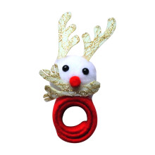 Festive Christmas Reindeer Pat Bracelet for Kids & Adults - Soft Fabric Skin-Friendly Party Gift for Holidays & Carnival Events