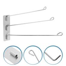 Porte-serviettes suspendu vintage pour cuisine, en acier inoxydable, pour les propriétaires (1 pièce)