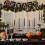 Μαύρη γιρλάντα για το Halloween με τεχνητά φύλλα σφενδάμου για μανδύα, τζάκι, πόρτα 5