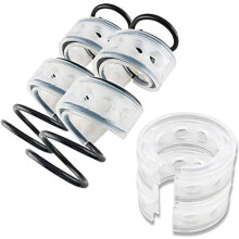 2Pcs Universal Car Shock Absorber Spring Bumper Power Auto Buffers A/B/C/D/E/F Type Spring Bumpers Rubber C Type