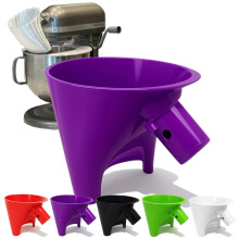 Entonnoir à farine pour robot pâtissier KitchenAid à tête inclinable de 4,5 à 5 pintes