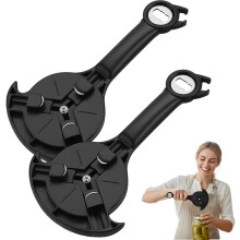 Adjustable Stainless Steel Jar Opener, Multifunctional Lid Gripper for Jars Bottles and Cans, Easy Open Kitchen Tool for Weak Hands and Seniors