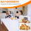 Large Bread Box for Kitchen - 4 Layer Airtight Storage Container, Clear Transparent Design, Adjustable Dividers 3
