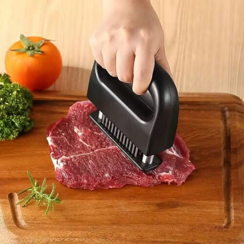 Ablandador de carne de acero inoxidable con mango de ABS 1
