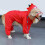 Dog Raincoat Warm Waterproof with Hood Reflective Strips 5