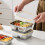Stainless Steel Snack Box with Lid – 2-Compartment 5