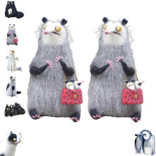 Ručně vyrobená figurka kočky z vlněné plsti 15 cm