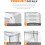Large Bread Box for Kitchen - 4 Layer Airtight Storage Container, Clear Transparent Design, Adjustable Dividers 7