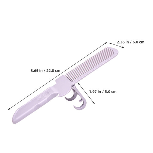 Ergonomisk hårstylingkam för hemmabruk Lavendelplast 1-pack 1