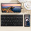 80Keys Wired Keyboard Mini USB Connector Keyboard Portable Durable Keyboard with Carry Bag 6