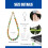 Cordão para câmera feito à mão com miçangas de ágata pavão verde, alça de pulso e chaveiro – Compatível com iPhone/Android 3