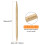 Carbonized Bamboo Double-Pointed Knitting Needles 6mm 20cm 2