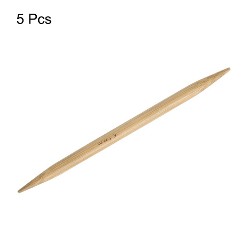 Carbonized Bamboo Double-Pointed Knitting Needles, 20cm, 6mm, 5pcs – Compatible with DIY Yarn Projects 2