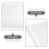 2Pcs White High Density Polyurethane Foam Sheets Protective Foam Pads for Phone 6