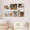 10-Piece Rustic White Picture Frame Set: 8x10, 5x7, 4x6 2