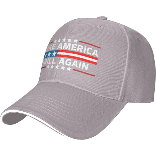 Καπέλα Σάντουιτς Make America Grill Again Ρυθμιζόμενο Καπέλο Μπέιζμπολ Unisex Μαύρο Unisex 1