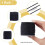 0,8 mm schwarze Nylon-Perlschnur, 90 m 5