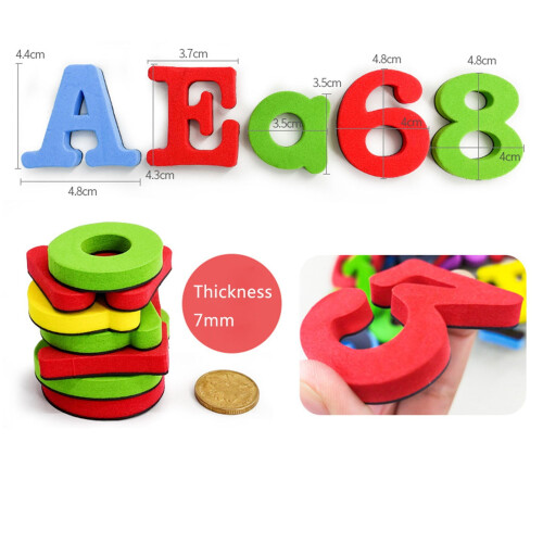 Magnetic Letters and Numbers for Classroom Use 100 Pieces 2
