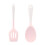 Set de ustensile de bucătărie din silicon roz – rezistente la căldură și 3