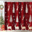Digitalt trykk juledusjforheng i polyester 150x180cm 4