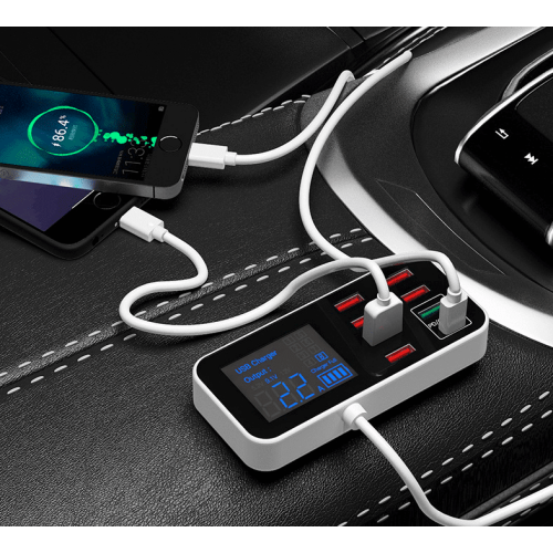 Πολλαπλών θυρών USB 8-θυρών γρήγορου επιτραπέζιου κόμβου φορτιστή τοίχου, σταθμός 1