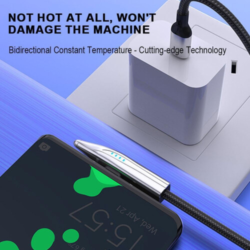 Καλώδιο φορτιστή USB C σε USB C Καλώδιο δεδομένων Φορτιστής PD100W Ψηφιακή οθόνη 1