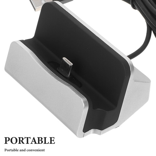 Mobilt laddningsställ USB C-ställ svart 1 set 2