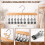 Kastorganizer met clips, 10 stuks, verticale houder 5