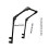 Universals Folding Wagons Handle Attachments Folding Push Rod Handlebars for Folding Carts and Strollers 3
