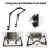 Universals Folding Wagons Handle Attachments Folding Push Rod Handlebars for Folding Carts and Strollers 4