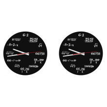 2X Math Wall Clock, Math Formulas Clock Quiz Clock em Preto e Branco Relógio de Equação Matemática Exclusivo para Casa, Escritório