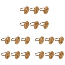 Herbst Servietten Ringe Set Von 18, Vintage Servietten Ring Für Tisch Dekoration, Handgemachte Rattan Servietten Ringe Halter Für Hochzeit
