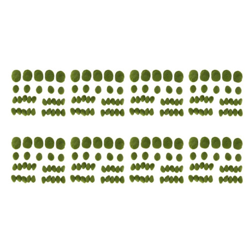 240PCS 3 Dimensioni Artificiali Moss Rocks Decorative, Palle di Muschio Verde, per Giardini E Crafting Floreali