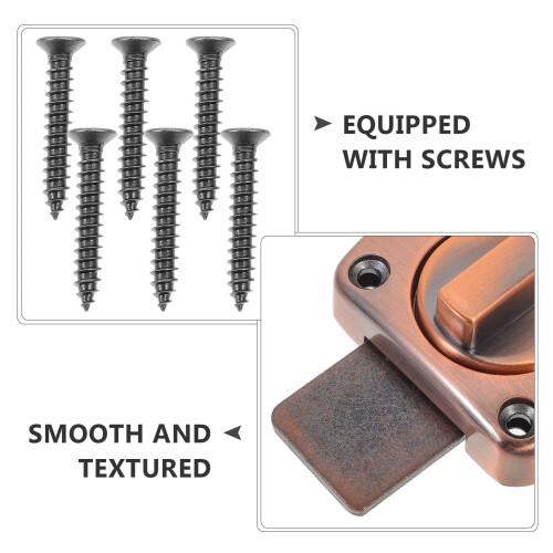 Inside Door Latch Modern Brown Zinc Alloy 1Pcs 2