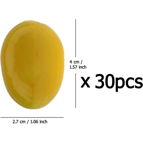 30 db élethű sárga citrom műgyümölcs 2