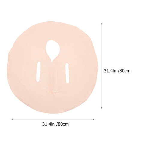 Couverture de baignoire pliable beige 80 x 80 cm 1