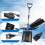 Pala desmontable de acero inoxidable – Mango ajustable, 1 5