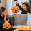 Halloween pumpkin jar with lid 5.51 inch 4
