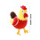 Poulet en peluche, doux et câlin, 30 cm 2