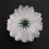 90 Pcs Carnations  Artificial Flower Silk Spherical Heads Wedding Decor White 3