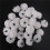 90 Pcs Garofani Artigianato Artificiale Seta Seta Seta Decorazioni Da Sposa Bianco 6