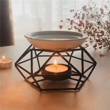 2X Delicate Romantic Ceramic Tealight Candle Holder Oil Burner Aroma Diffuser Furnace Home Decoration Stylish Design