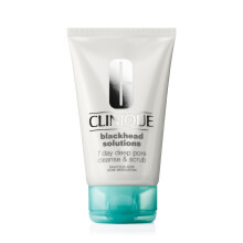 Clinique Blackhead Solutions 7 Day Deep Pore Cleanse & Scrub, Daily Face Cleanser Facial Scrub With Salicylic Acid + Vitamin E Fo