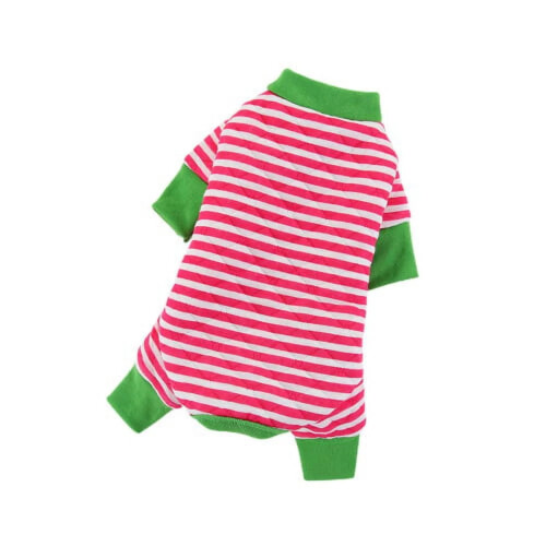 Body rayé en coton pour petits chiens et chats, taille S