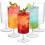 12 Pack Clear Plastic Wine Goblets 14 oz with Stem 1
