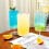 12 Pack Clear Plastic Wine Goblets 14 oz with Stem 5